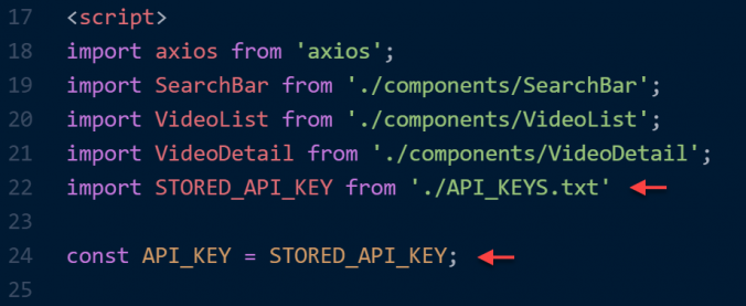 Vue.js: How to hide a public API key from github - Chris Nielsen Code Walk